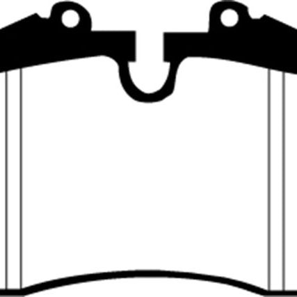 EBC DP4767R - EBCDP4767R - EBC 96-98 Porsche 911 (993) 3.6 Carrera 4S Yellowstuff Rear Brake Pads - Shipped in Europe - Tuningsupply.com