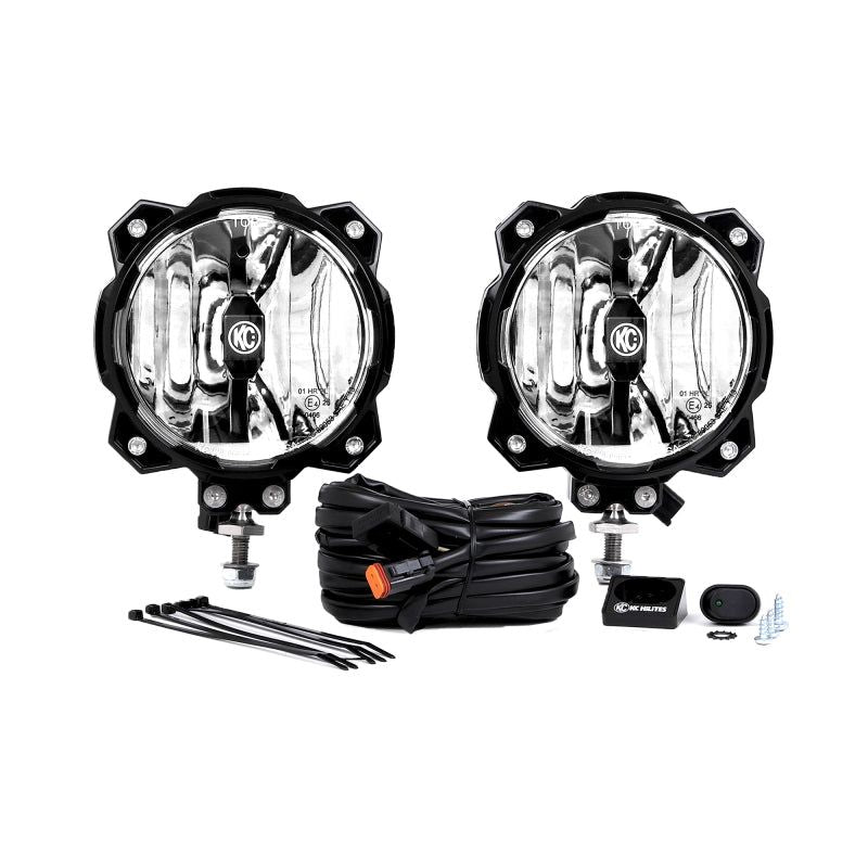 KC HiLiTES 91301 - KCL91301 - KC HiLiTES 6in. Pro6 Gravity LED Light 20w Single Mount Spot Beam (Pair Pack System) - Shipped in Europe - Tuningsupply.com