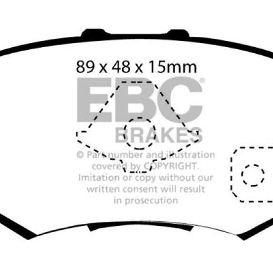 EBC UD1086 - EBCUD1086 - EBC 10-12 Acura RDX 2.3 Turbo Ultimax2 Rear Brake Pads - Shipped in Europe - Tuningsupply.com