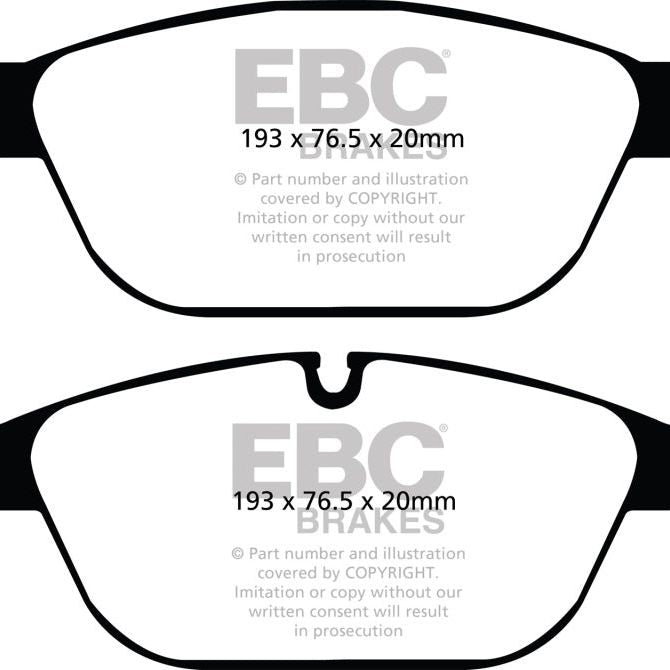 EBC DP32087C - EBCDP32087C - EBC 11-12 Audi A8 Quattro 3.0 Supercharged Redstuff Front Brake Pads - Shipped in Europe - Tuningsupply.com