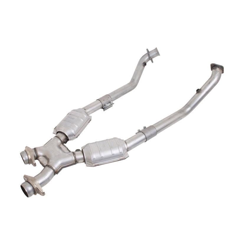 BBK 1670 - BBK1670 - BBK 99-04 Mustang 4.6 GT / Cobra High Flow X Pipe With Catalytic Converters - 2-1/2 - Shipped in Europe - Tuningsupply.com