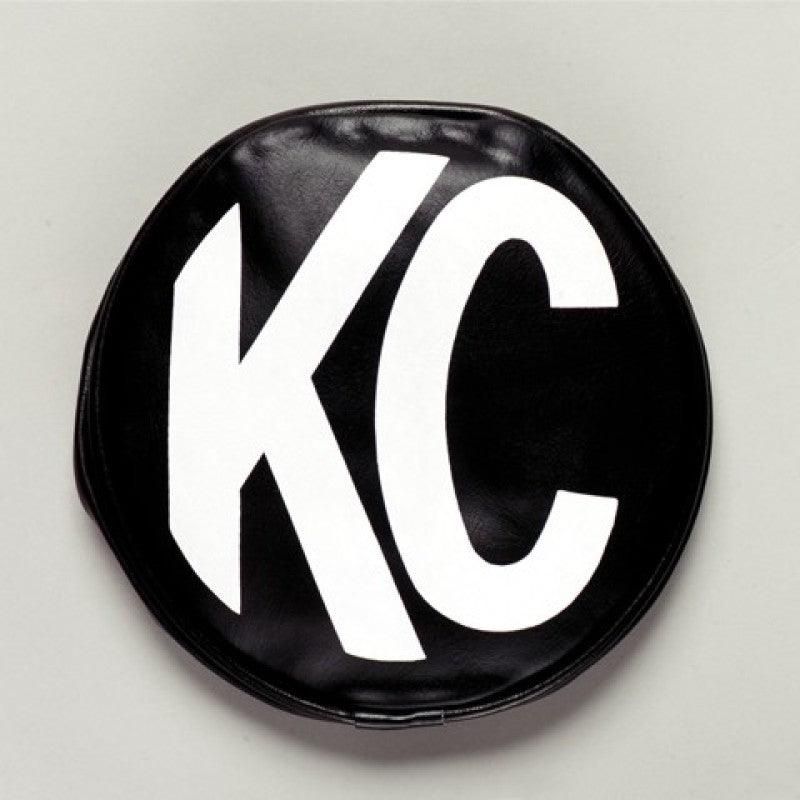 KC HiLiTES 5102 - KCL5102 - KC HiLiTES 6in. Round Soft Cover (Pair) - Black w/Yellow KC Logo - Shipped in Europe - Tuningsupply.com