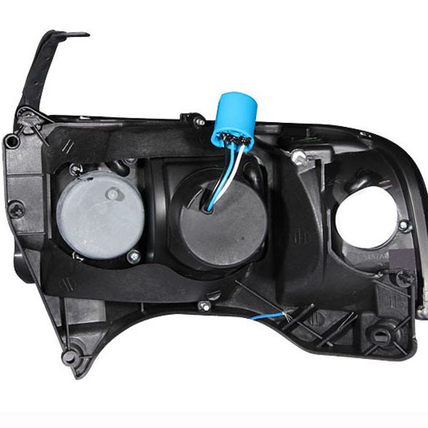 ANZO 111205 - ANZ111205 - ANZO 1994-2001 Dodge Ram Crystal Headlights Black w/ LED - Shipped in Europe - Tuningsupply.com