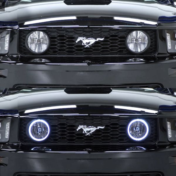 Raxiom 49134 - RAX49134 - Raxiom 05-12 Ford Mustang GT LED Halo Fog Lights (Smoked) - Shipped in Europe - Tuningsupply.com