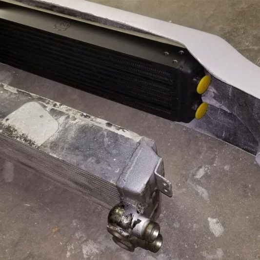 CSF 8110 - CSF8110 - CSF Universal Dual-Pass Oil Cooler (RS Style) - M22 x 1.5 - 24in L x 5.75in H x 2.16in W - Shipped in Europe - Tuningsupply.com