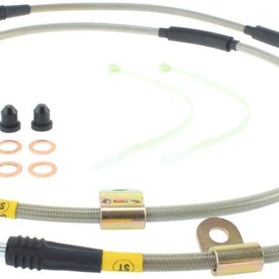Stoptech 950.66004 - STO950.66004 - StopTech 00-06 Suburban 2500 2WD / 03-06 4WD / 03-07 Hummer H2 Stainless Steel Front Brake Line Kit - Shipped in Europe - Tuningsupply.com