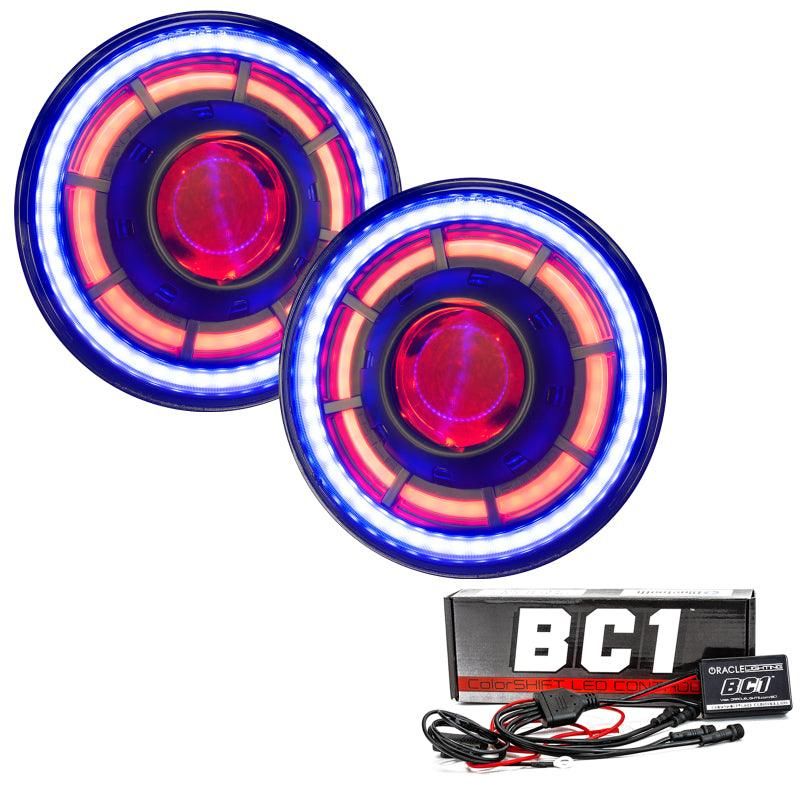 ORACLE Lighting 5876-335 - ORL5876-335 - Oracle Oculus 7in ColorSHIFT Bi-LED Projector Headlights for Jeep Wrangler JK - Shipped in Europe - Tuningsupply.com