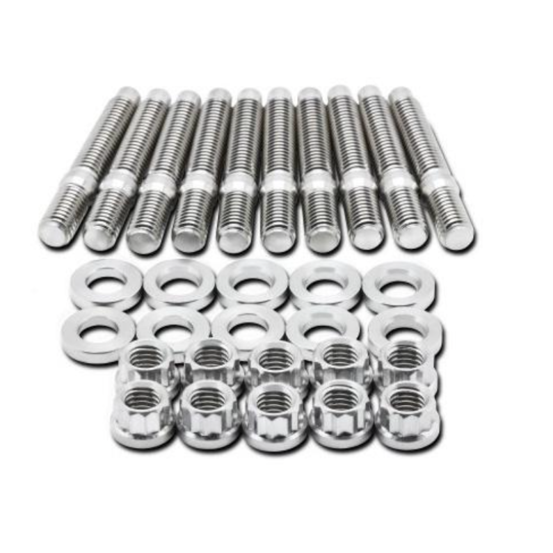 BLOX Racing BXFL-00308-8 - BLOBXFL-00308-8 - BLOX Racing SUS303 Stainless Steel Intake Manifold Stud Kit M8 x 1.25mm 55mm in Length - 8-piece - Shipped in Europe - Tuningsupply.com