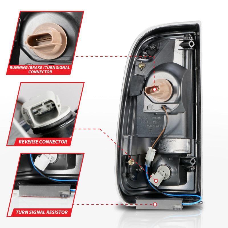 ANZO 311356 - ANZ311356 - ANZO 2008-2016 Ford F-250 LED Taillights Black Housing Clear Lens (Pair) - Shipped in Europe - Tuningsupply.com