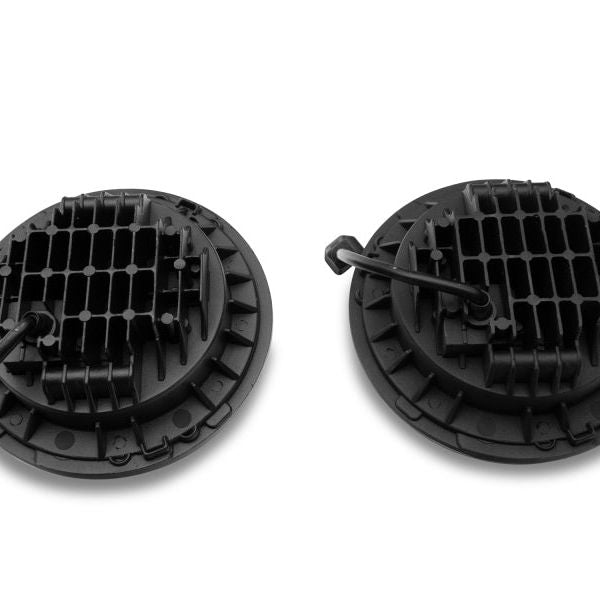 Raxiom J108043 - RAXJ108043 - Raxiom 97-18 Jeep Wrangler TJ/JK Axial Series LED Daymaker Headlights- Chrome Housing (Clear Lens) - Shipped in Europe - Tuningsupply.com