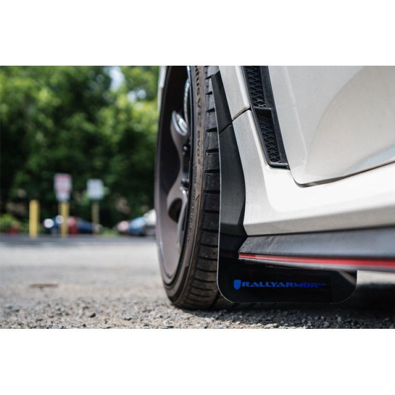 Rally Armor MF47-UR-RD/WH - RALMF47-UR-RD/WH - Rally Armor 17-22 Honda Civic Type R Red UR Mud Flap w/White Logo - Shipped in Europe - Tuningsupply.com