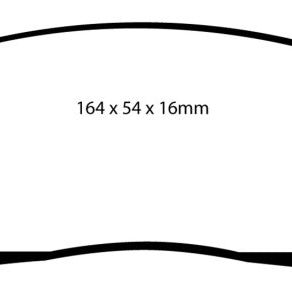 EBC DP61747 - EBCDP61747 - EBC 05+ Nissan Frontier 2.5 2WD Greenstuff Front Brake Pads - Shipped in Europe - Tuningsupply.com