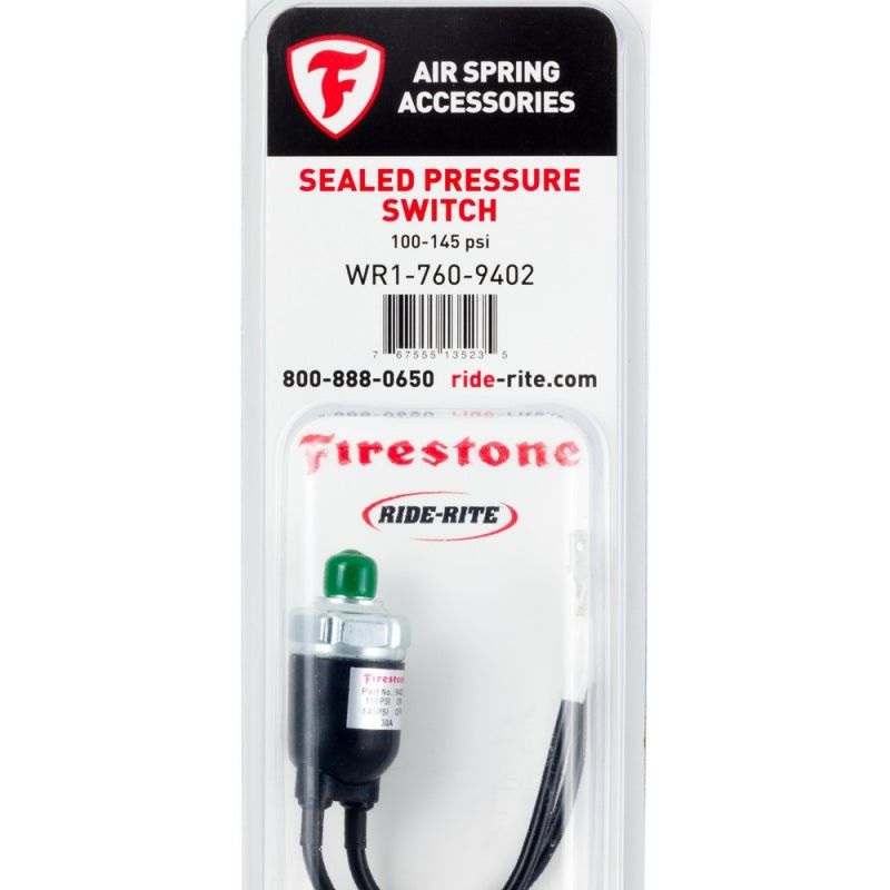 Firestone 9402 - FIR9402 - Firestone Sealed Air Pressure Switch 110-145 PSI - Single (WR17609402) - Shipped in Europe - Tuningsupply.com