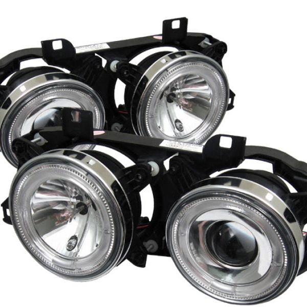 SPYDER 5008732 - SPY5008732 - Spyder BMW E34 5-Series 89-94 Projector Headlights NO FIT 750 LED Halo Chrm PRO-YD-BMWE34-HL-C - Shipped in Europe - Tuningsupply.com