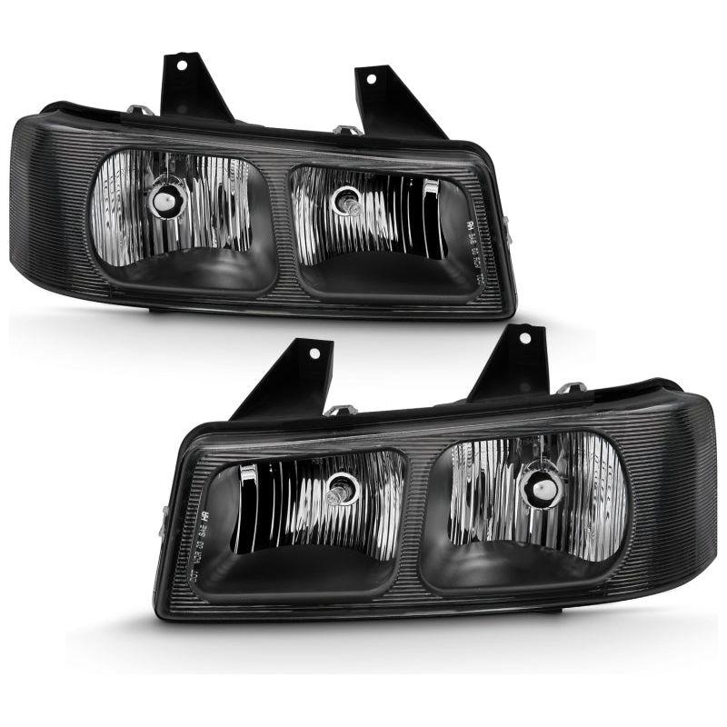 ANZO 111474 - ANZ111474 - ANZO 2003-2017 Chevy Express Crystal Headlight Black - Shipped in Europe - Tuningsupply.com