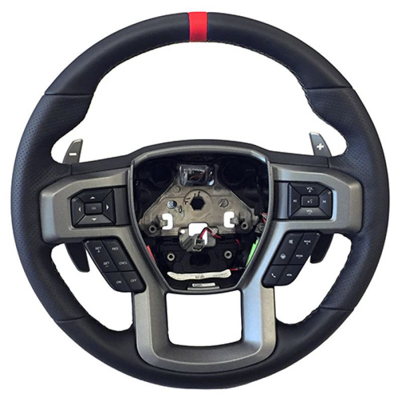 Ford Racing M-3600-F15RRD - FRPM-3600-F15RRD - Ford Racing 15-18 F-150 Raptor Performance Steering Wheel Kit - Red Sightline - Shipped in Europe - Tuningsupply.com