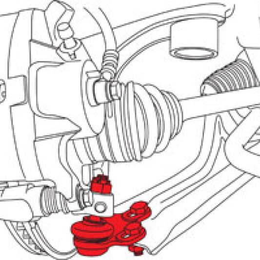 SPC Performance 67382 - SPC67382 - SPC Performance 2016+ Honda Civic Front Adjustable Lower Ball Joint (+1.0 deg) (Does Not Fit Type R) - Shipped in Europe - Tuningsupply.com