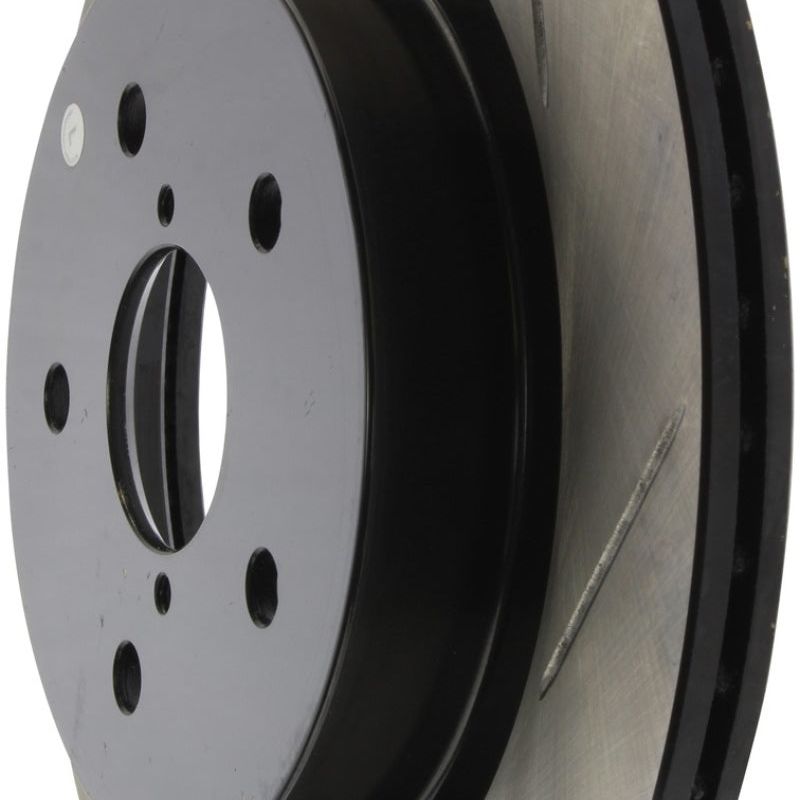 Stoptech 126.47037SL - STO126.47037SL - StopTech 16-17 Subaru WRX w/EyeSight Technology Sport Slotted Rear Left Rotor - Shipped in Europe - Tuningsupply.com