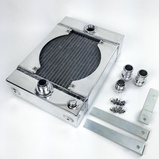 CSF 7065 - CSF7065 - CSF Universal Drag Race / Tuck Radiator w/9in Spal Fan - 10.5in H x 10in L x 3.6in W - Shipped in Europe - Tuningsupply.com