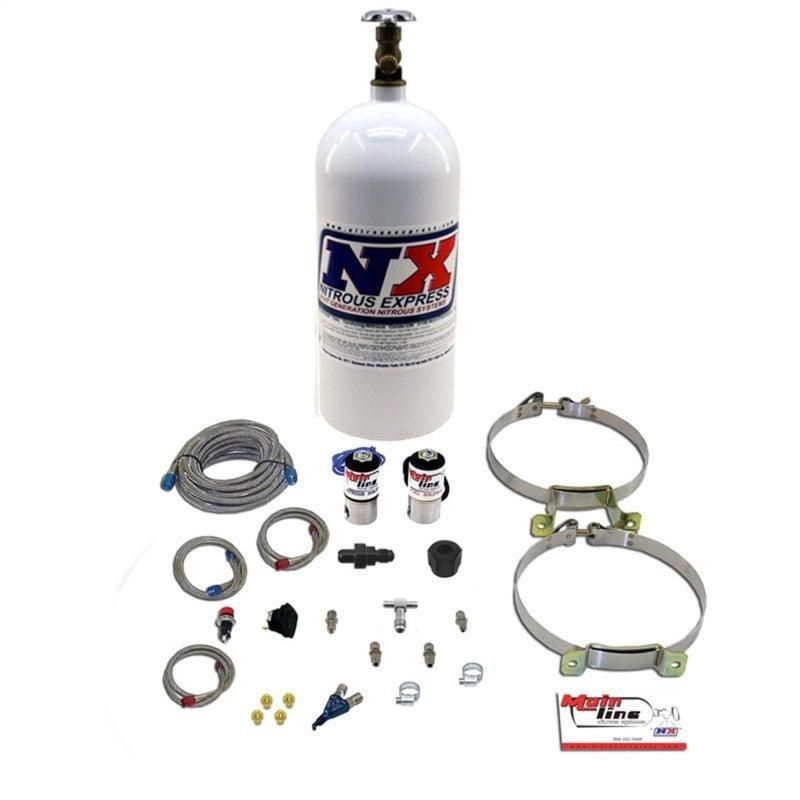 Nitrous Express ML2000 - NEXML2000 - Nitrous Express Mainline EFI Single Nozzle Nitrous Kit w/10lb Bottle - Shipped in Europe - Tuningsupply.com