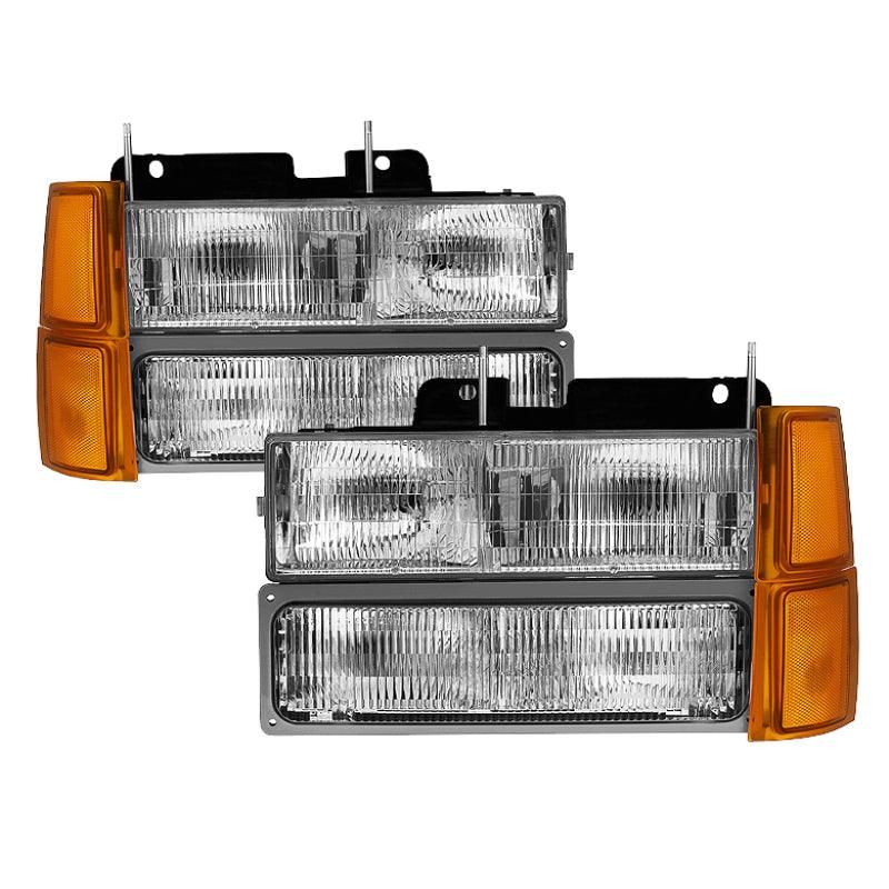 SPYDER 9034428 - SPY9034428 - xTune Chevy Suburban 94-98 Headlights w/ Corner & Parking Lights 8pcs - OEM HD-JH-CCK94-OE-C-SET - Shipped in Europe - Tuningsupply.com