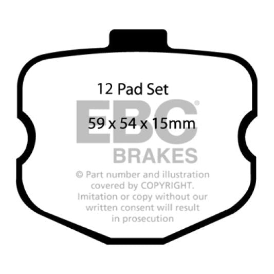 EBC DP51771NDX - EBCDP51771NDX - EBC 06-08 Chevrolet Corvette (C6) 7.0 (Z06) Bluestuff Front Brake Pads - Shipped in Europe - Tuningsupply.com