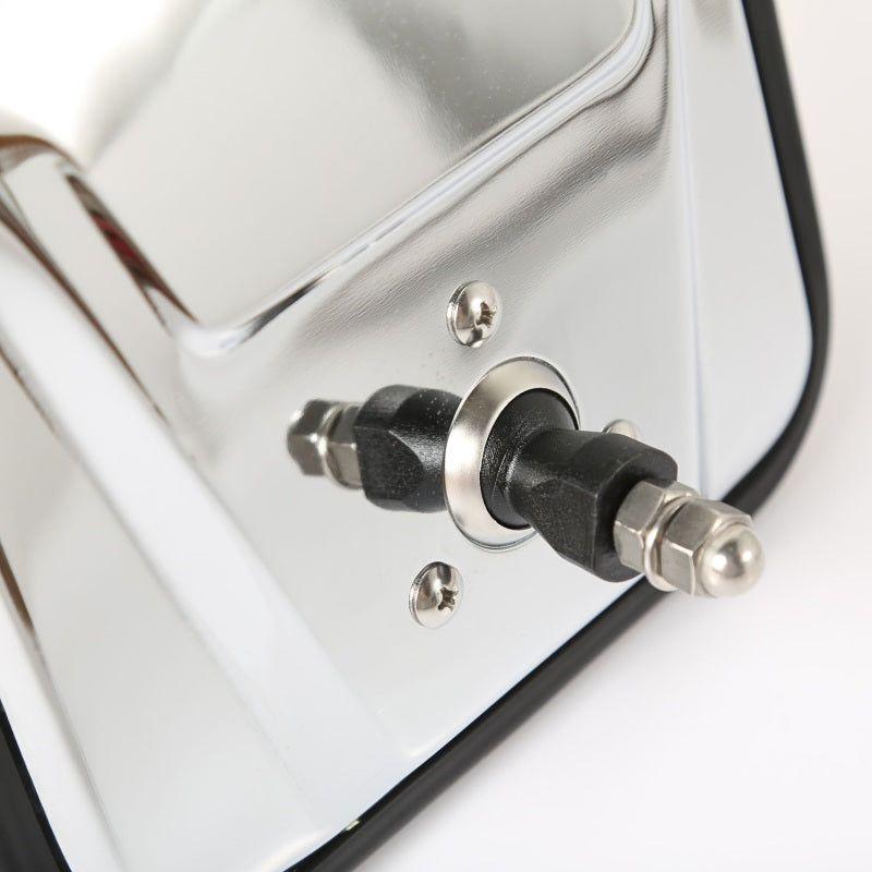 Rugged Ridge 11011.01 - RUG11011.01 - Rugged Ridge 55-86 Jeep CJ Chrome Mirror Head - Shipped in Europe - Tuningsupply.com