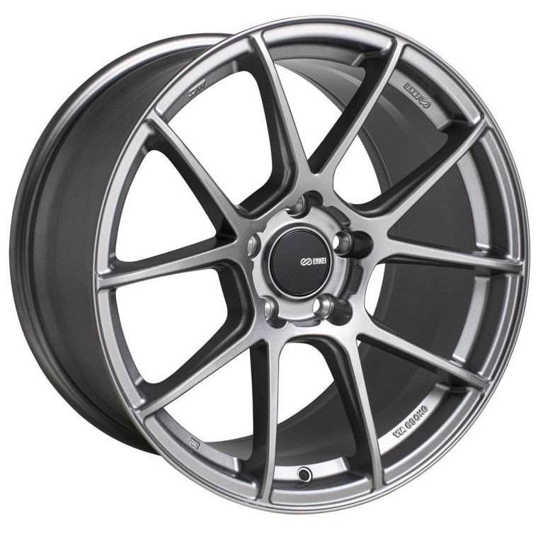 Enkei 522-885-6538GR - ENK522-885-6538GR - Enkei TS-V 18x8.5 5x114.3 38mm Offset 72.6mm Bore Storm Grey Wheel - Shipped in Europe - Tuningsupply.com
