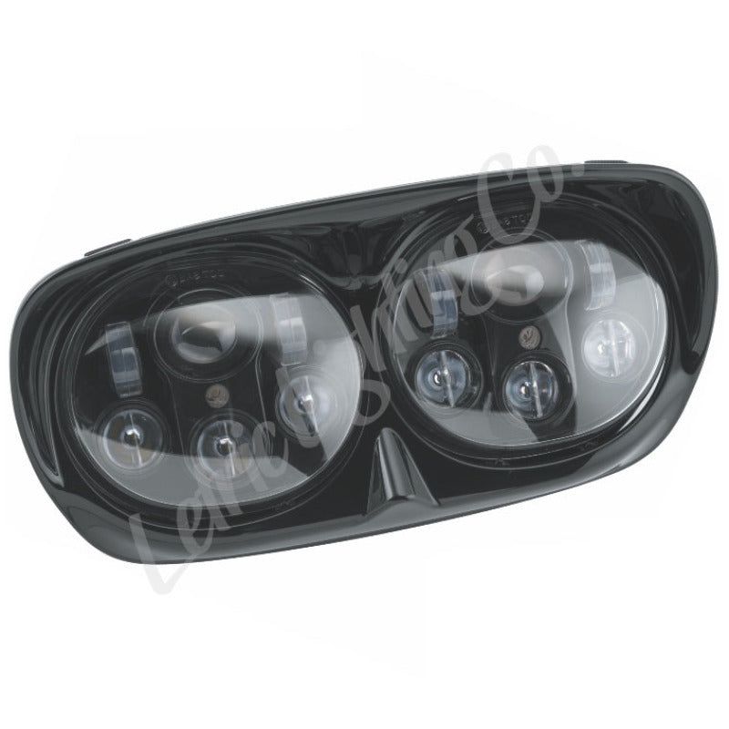 Letric Lighting LLC-LRHP-BB - LETLLC-LRHP-BB - Letric Lighting 98-13 Glide Models LED Black Headlight & Housing Dual 5.75 Projector Lamps - Shipped in Europe - Tuningsupply.com