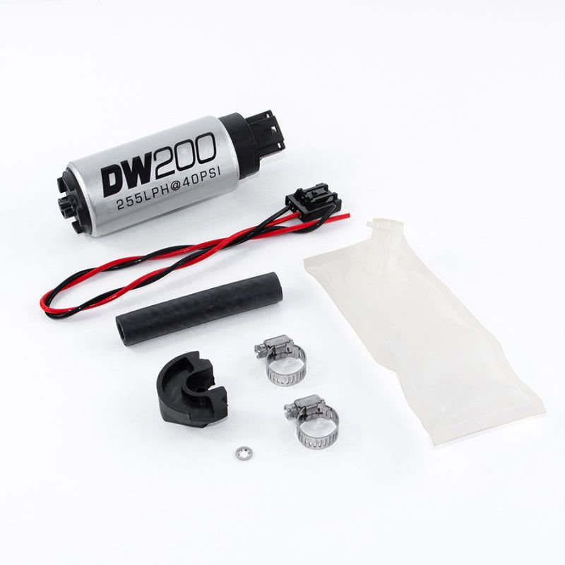 DeatschWerks 9-201-1024 - DWK9-201-1024 - DeatschWerks 94+ Nissan 240sx/Silvia S14/S15 255 LPH DW200 In-Tank Fuel Pump w/ Install Kit - Shipped in Europe - Tuningsupply.com