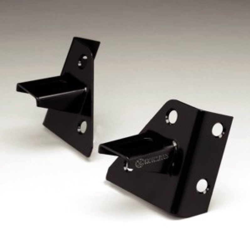 KC HiLiTES 7321 - KCL7321 - KC HiLiTES 86-95 Jeep YJ Windshield Hinge Light Mount Bracket Set (Pair) - Black - Shipped in Europe - Tuningsupply.com