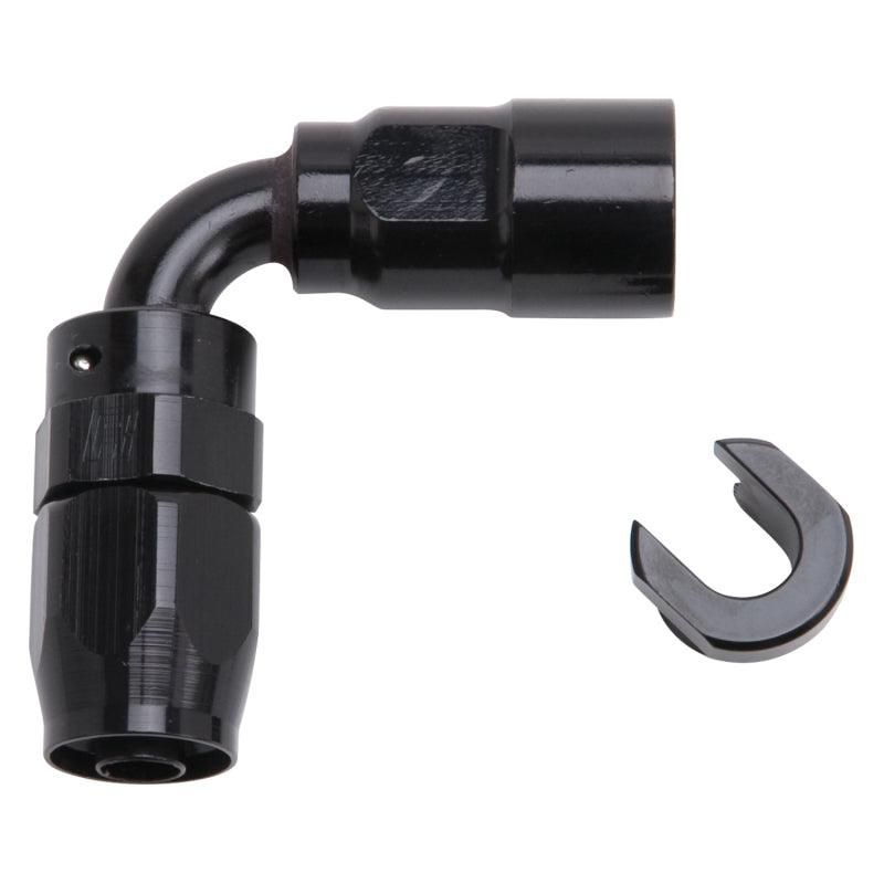 Russell 611223 - RUS611223 - Russell Performance 3/8in SAE Quick Disc Female to -6 Hose Black 90 Degree Hose End - Shipped in Europe - Tuningsupply.com