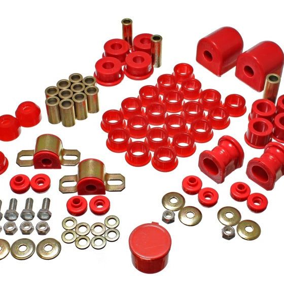 Energy Suspension 7.18104R - ENG7.18104R - Energy Suspension 91-94 Nissan Sentra/NX1600/2000 Red Hyper-Flex Master Bushing Set - Shipped in Europe - Tuningsupply.com