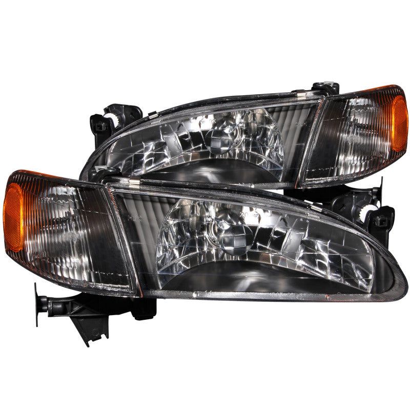 ANZO 121131 - ANZ121131 - ANZO 1998-2000 Toyota Corolla Crystal Headlights Black - Shipped in Europe - Tuningsupply.com