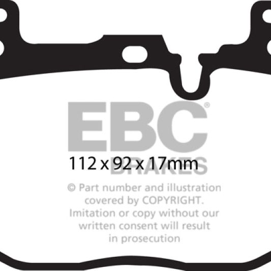 EBC DP42130R - EBCDP42130R - EBC 14+ BMW i8 1.5 Turbo/Electric Yellowstuff Front Brake Pads - Shipped in Europe - Tuningsupply.com