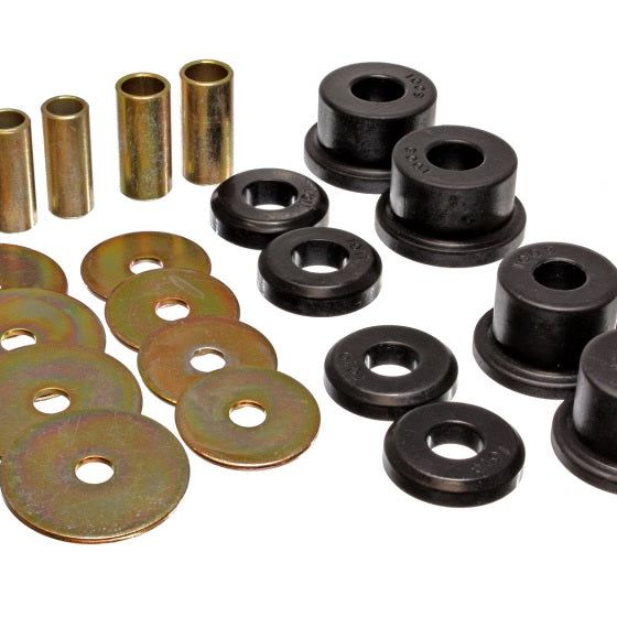 Energy Suspension 5.4103G - ENG5.4103G - Energy Suspension 90-94 Mitsubishi Eclipse FWD Black Sub-Frame Bushing Set - Shipped in Europe - Tuningsupply.com
