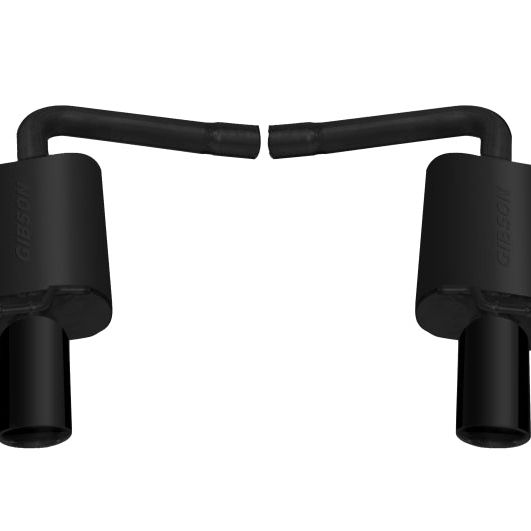 Gibson 619693B - GIB619693B - Gibson 11-18 Ford Explorer Base 3.5L 2.25in Axle-Back Dual Exhaust - Black Elite - Shipped in Europe - Tuningsupply.com