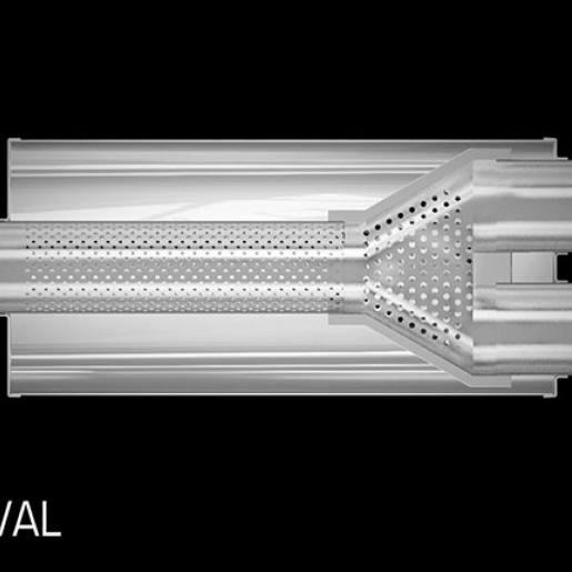 Magnaflow 12288 - MAG12288 - MagnaFlow Muffler Mag SS 18X5X8 3X2.5/2.5 C/D - Shipped in Europe - Tuningsupply.com