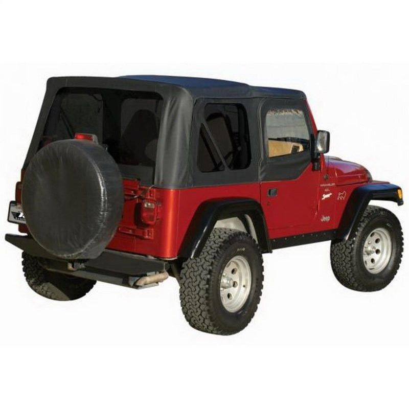 Rampage 99515 - RAM99515 - Rampage 1997-2006 Jeep Wrangler(TJ) OEM Replacement Top - Black Denim - Shipped in Europe - Tuningsupply.com