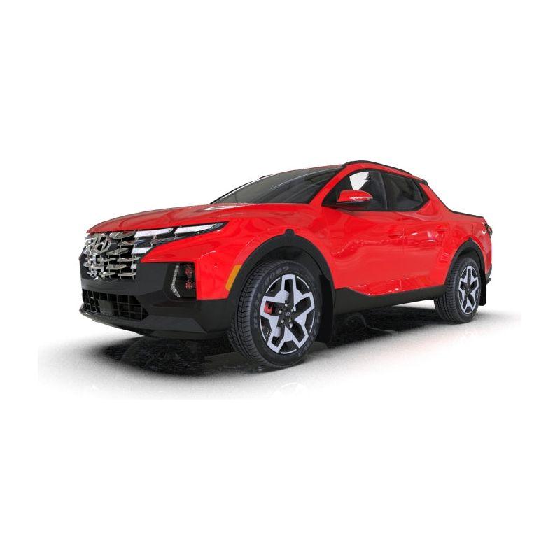 Rally Armor MF78-UR-BLK-GRY - RALMF78-UR-BLK-GRY - Rally Armor 22-25 Hyundai Santa Cruz Black Mud Flap w/Grey Logo - Shipped in Europe - Tuningsupply.com