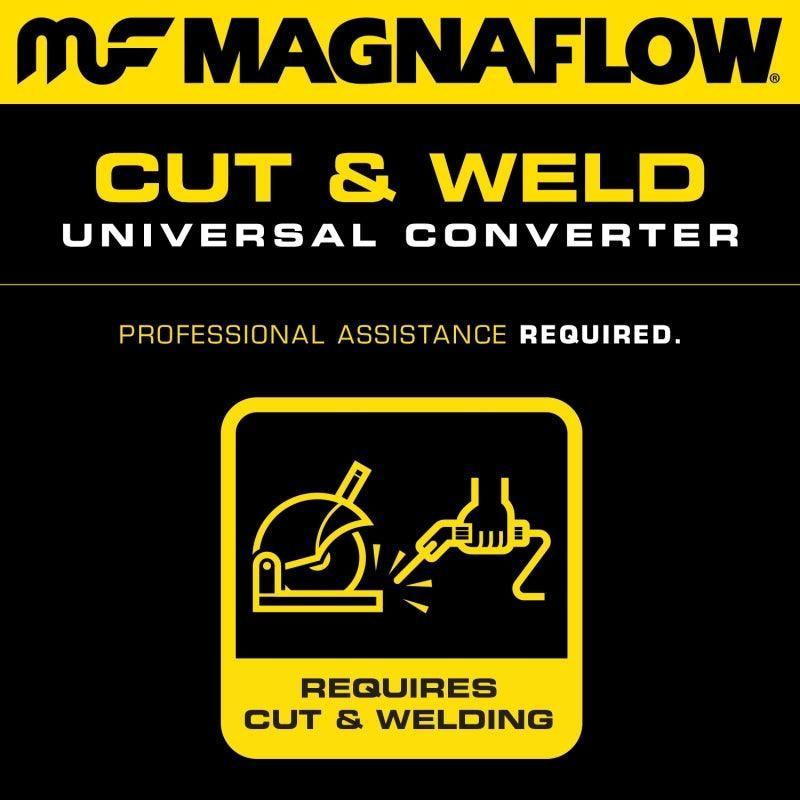 Magnaflow 334106 - MAG334106 - MagnaFlow Conv Universal 2.5 inch T2 Rear - Shipped in Europe - Tuningsupply.com