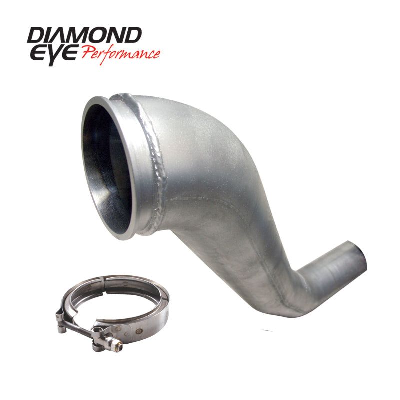 Diamond Eye Performance 221043 - DEP221043 - Diamond Eye KIT 4in Downpipe HX40 TURBO-DIRECT FLANGE W/ V-Band CLAMP AL DODGE 94-02 - Shipped in Europe - Tuningsupply.com