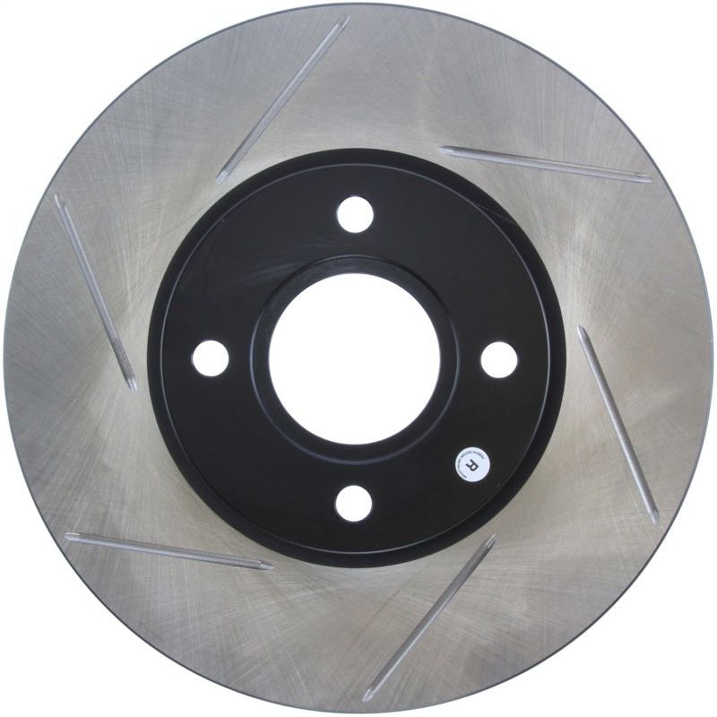 Stoptech 126.61110SR - STO126.61110SR - StopTech 2014 Ford Fiesta Right Front Disc Slotted Brake Rotor - Shipped in Europe - Tuningsupply.com