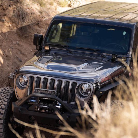 DV8 Offroad LBJL-04 - DVELBJL-04 - DV8 Offroad 18-22 Jeep Gladiator JT Cowl Light Bar Bracket - Shipped in Europe - Tuningsupply.com