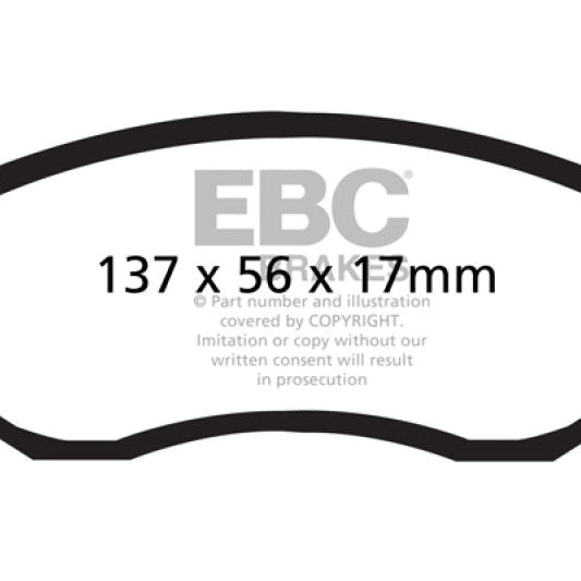 EBC DP31884C - EBCDP31884C - EBC 12+ Scion FR-S 2 Redstuff Front Brake Pads - Shipped in Europe - Tuningsupply.com