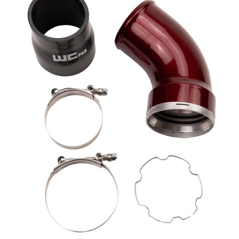 Wehrli WCF100466-GB - WCFWCF100466-GB - Wehrli 06-10 GM LBZ/LMM Duramax Passenger Side Intercooler Outlet Elbow Kit - Gloss Black - Shipped in Europe - Tuningsupply.com