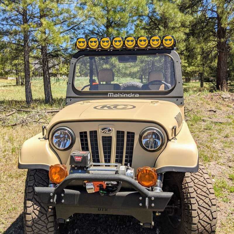 KC HiLiTES 5114 - KCL5114 - KC HiLiTES 6in. Hard Cover for Gravity Pro6 LED Lights (Single) - Smiley Face- Yellow/Black KC Logo - Shipped in Europe - Tuningsupply.com