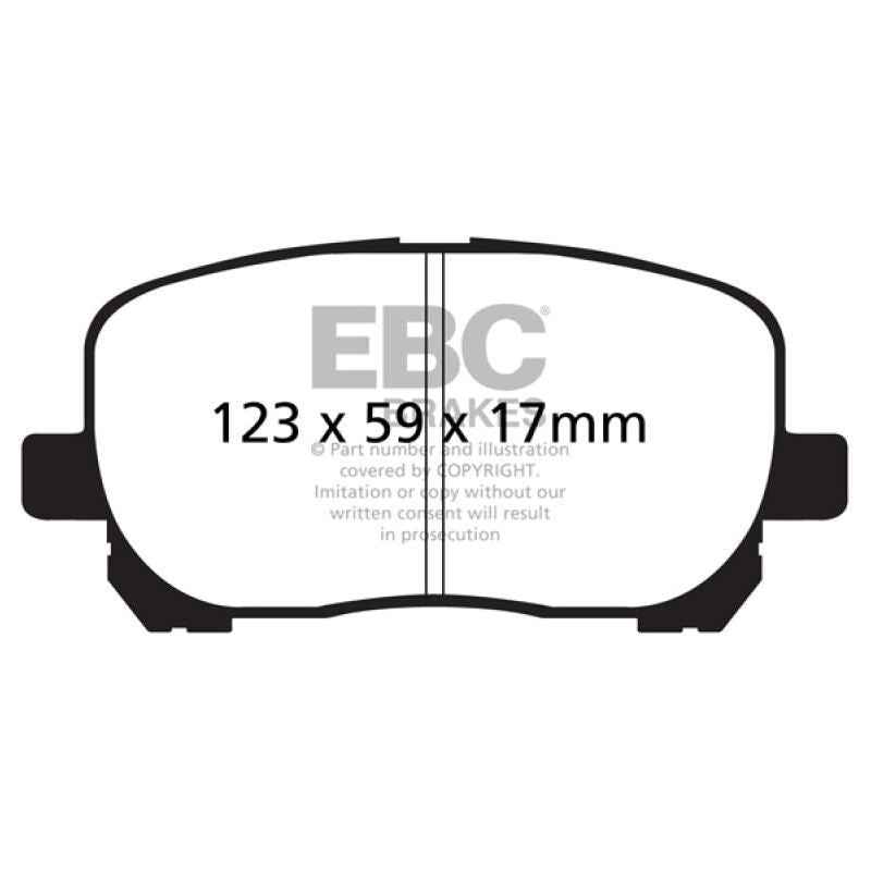 EBC DP31637C - EBCDP31637C - EBC 02-08 Pontiac Vibe 1.8 Redstuff Front Brake Pads - Shipped in Europe - Tuningsupply.com