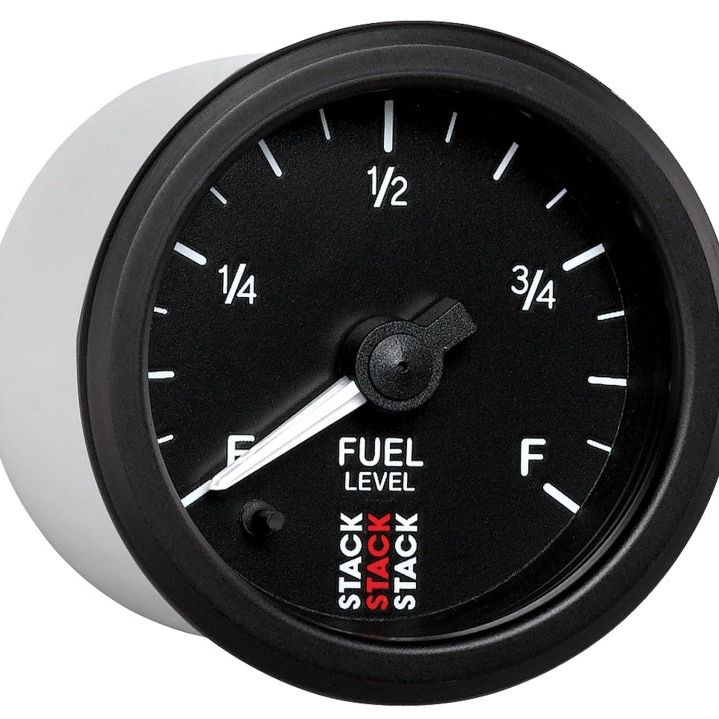 AutoMeter ST3315 - ATMST3315 - Autometer Stack Instruments 52mm 0-280 Ohm Programmable Pro Stepper Motor Fuel Level Gauge - Black - Shipped in Europe - Tuningsupply.com