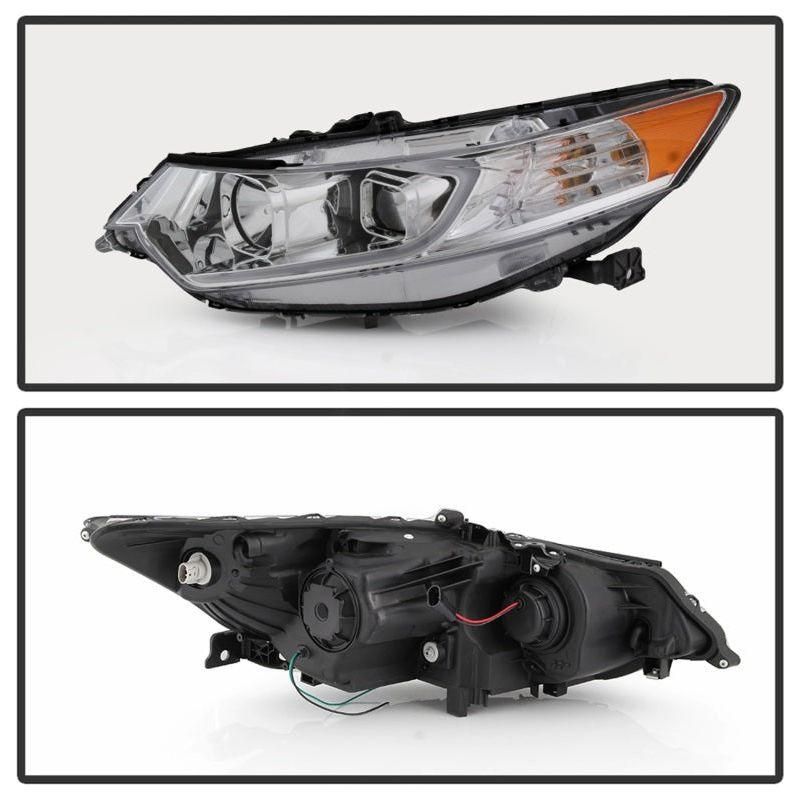 SPYDER 9042225 - SPY9042225 - xTune 09-14 Acura TSX Projector Headlights - Light Bar DRL - Chrome (PRO-JH-ATSX09-LB-C) - Shipped in Europe - Tuningsupply.com
